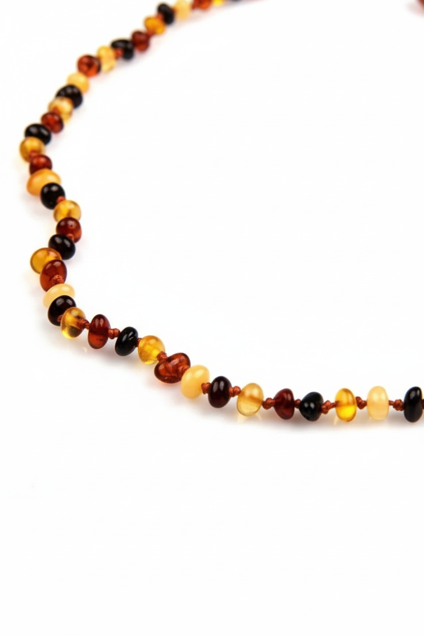 Bebek Kehribar Diş Kolyesi