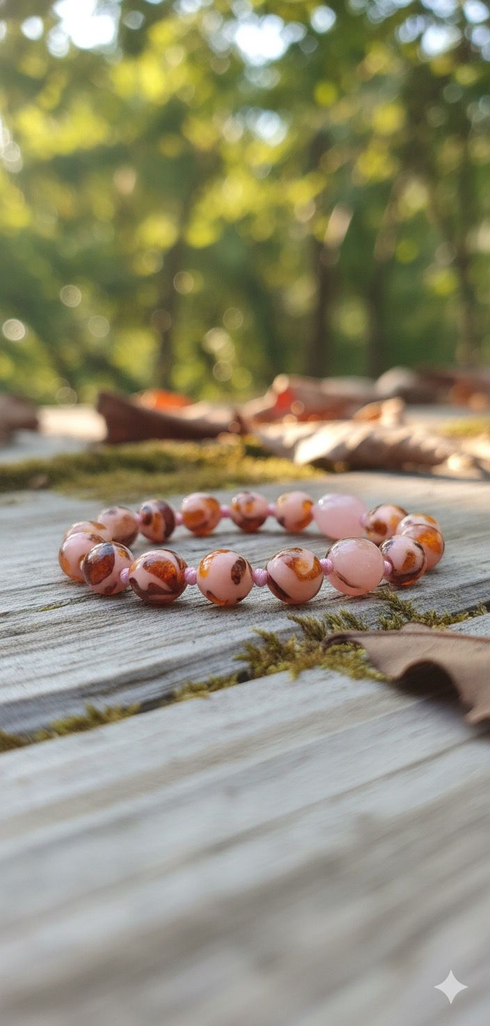 Bebek Sakinleştirici Bileklik - Uyku Düzeni - Rahatlatıcı - Mozaik Baltık Damla Kehribar