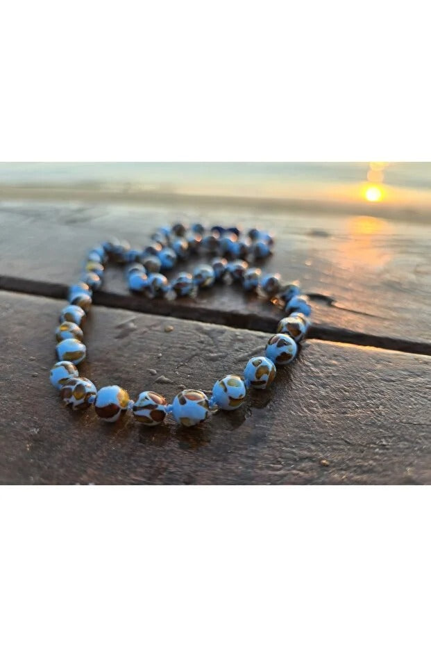 Mozaik Kehribar - Yetişkin Kehribar Kolye Doğal Sakinleştirici Kolye