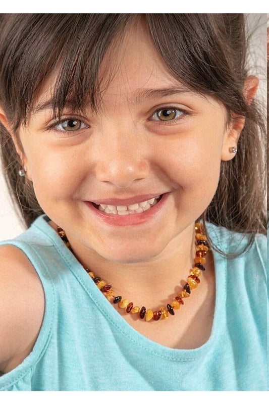 Çocuk Kehribar Kolye 38 - 40 cm