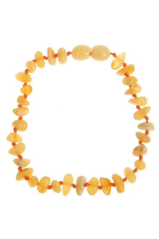 Damla Kehribar Yetişkin Süt Rengi Bileklik