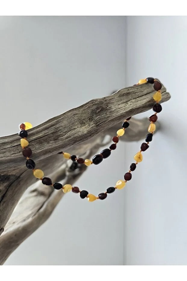 Baltık Damla Kehribar Kolye Yetişkin Erkek Kadın